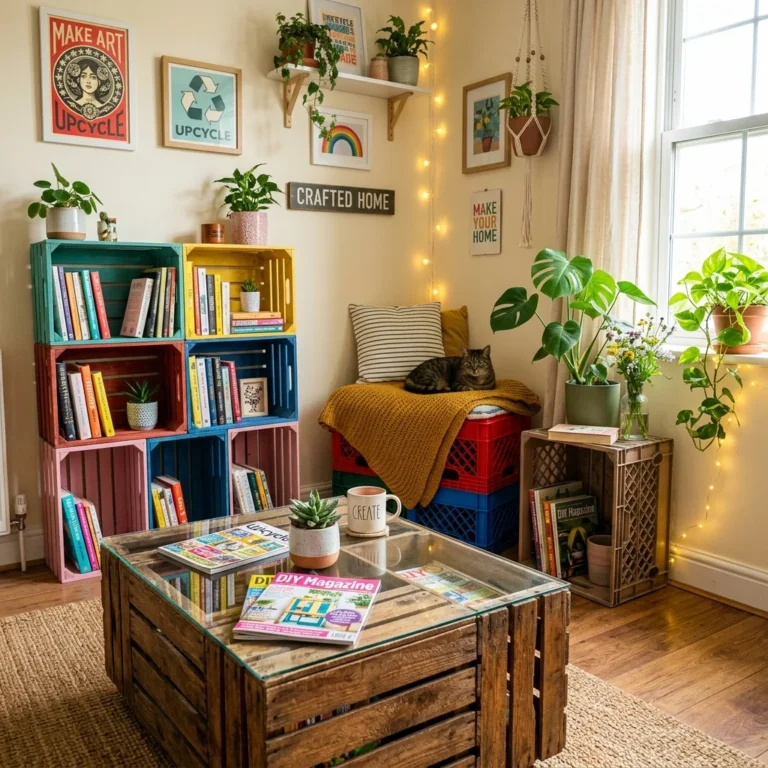 20 DIY Crate Furniture Ideas with Old Wooden Crates and Milk Crates: A Complete Guide with Whimsical Inspirations