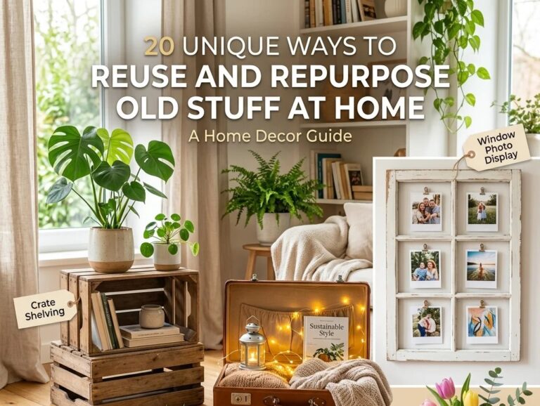 20 Creative Ideas to Reuse and Repurpose Old Stuff at Home